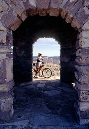 Stone building at top of Brian Head Peak