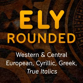 Ely Rounded typeface
