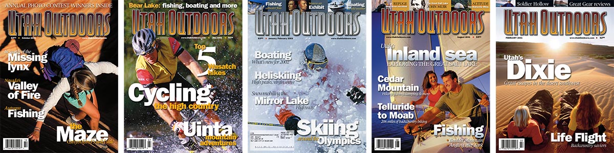 Utah Outdoor Magazine covers