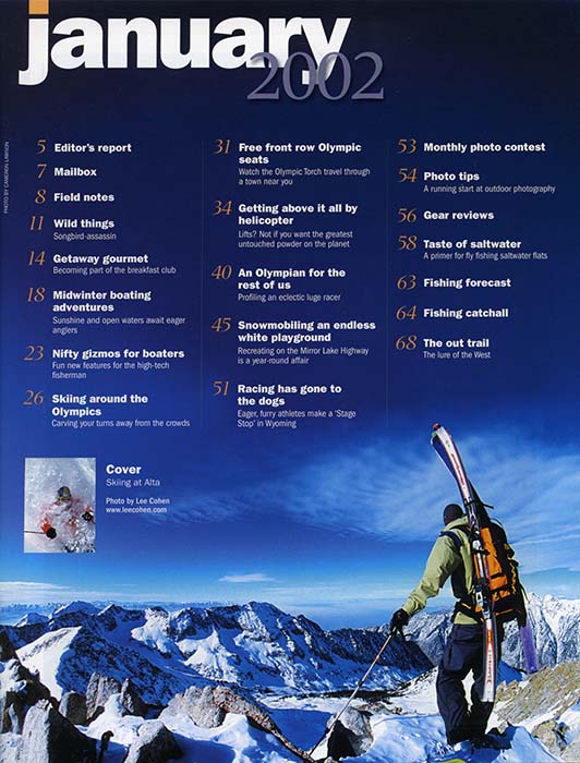 January table of contents
