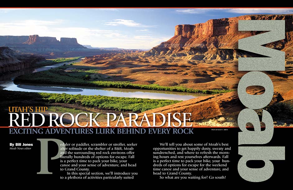 Moab magazine spread